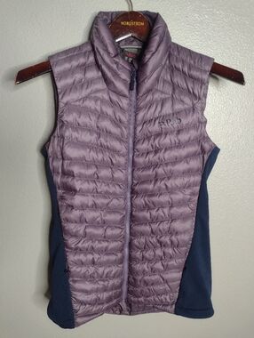 Rab Women's Cirrus Flex 2.0 Vest XS Purple Quilted Primaloft Outdoor A12